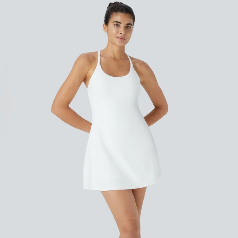 HALARA Active Dress White Sz M MSRP $65 NWT